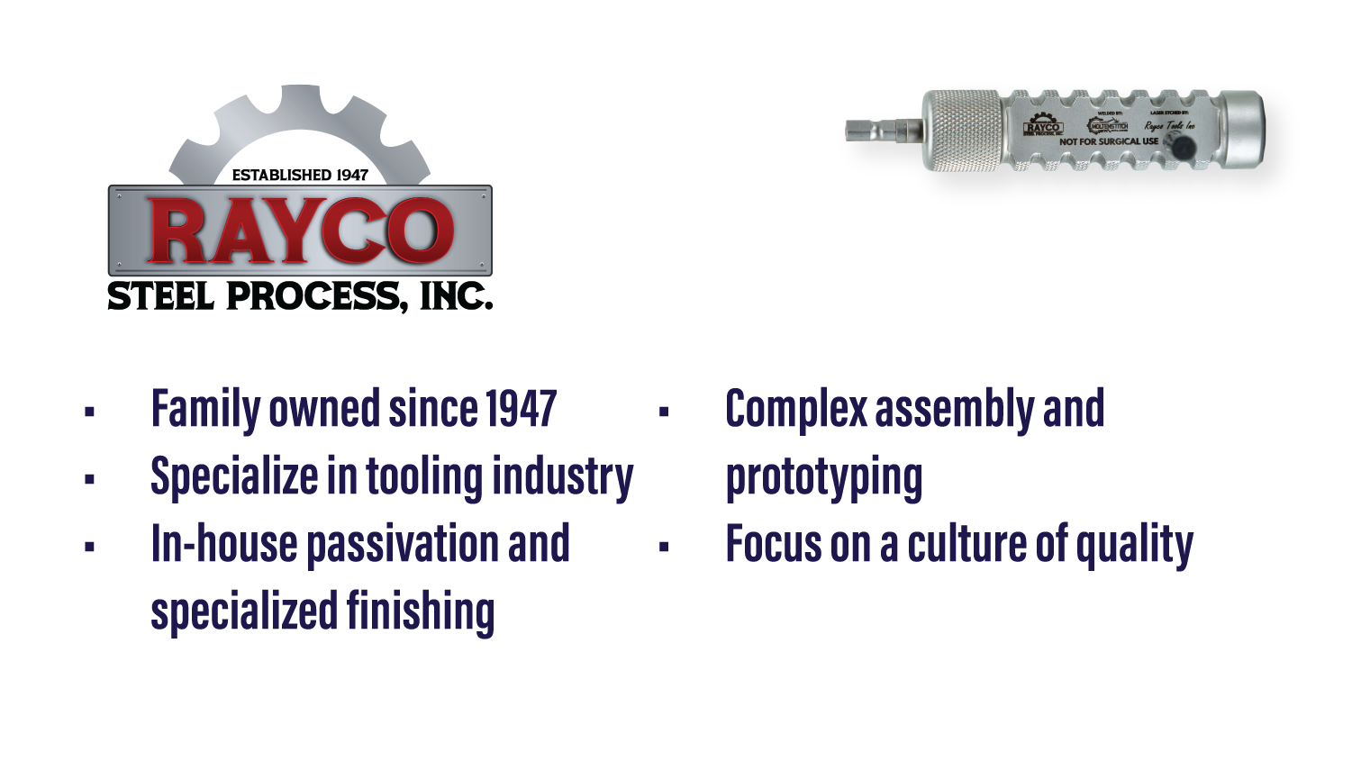 Rayco Steel Process